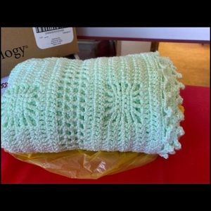 Baby Afghan, crocheted, handmade, NEW